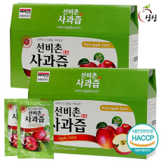 선비촌 사과즙 2박스 60포