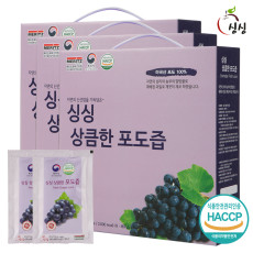 싱싱 상큼한 포도즙 3박스 150포