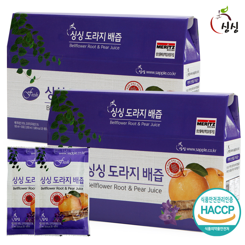 싱싱 도라지 배즙 2박스 60포