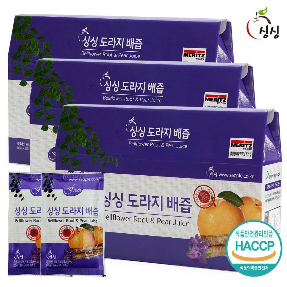 싱싱 도라지 배즙 3박스 90포
